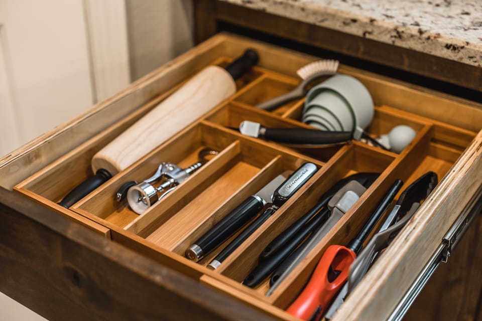 Fully stocked kitchen