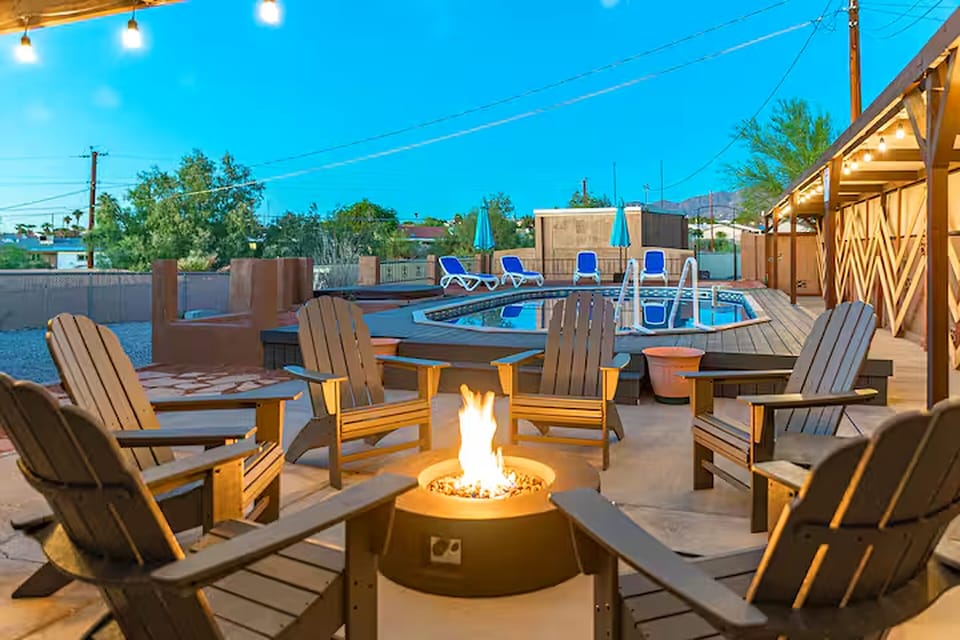 Gather around the cozy fire pit for unforgettable evenings under the stars