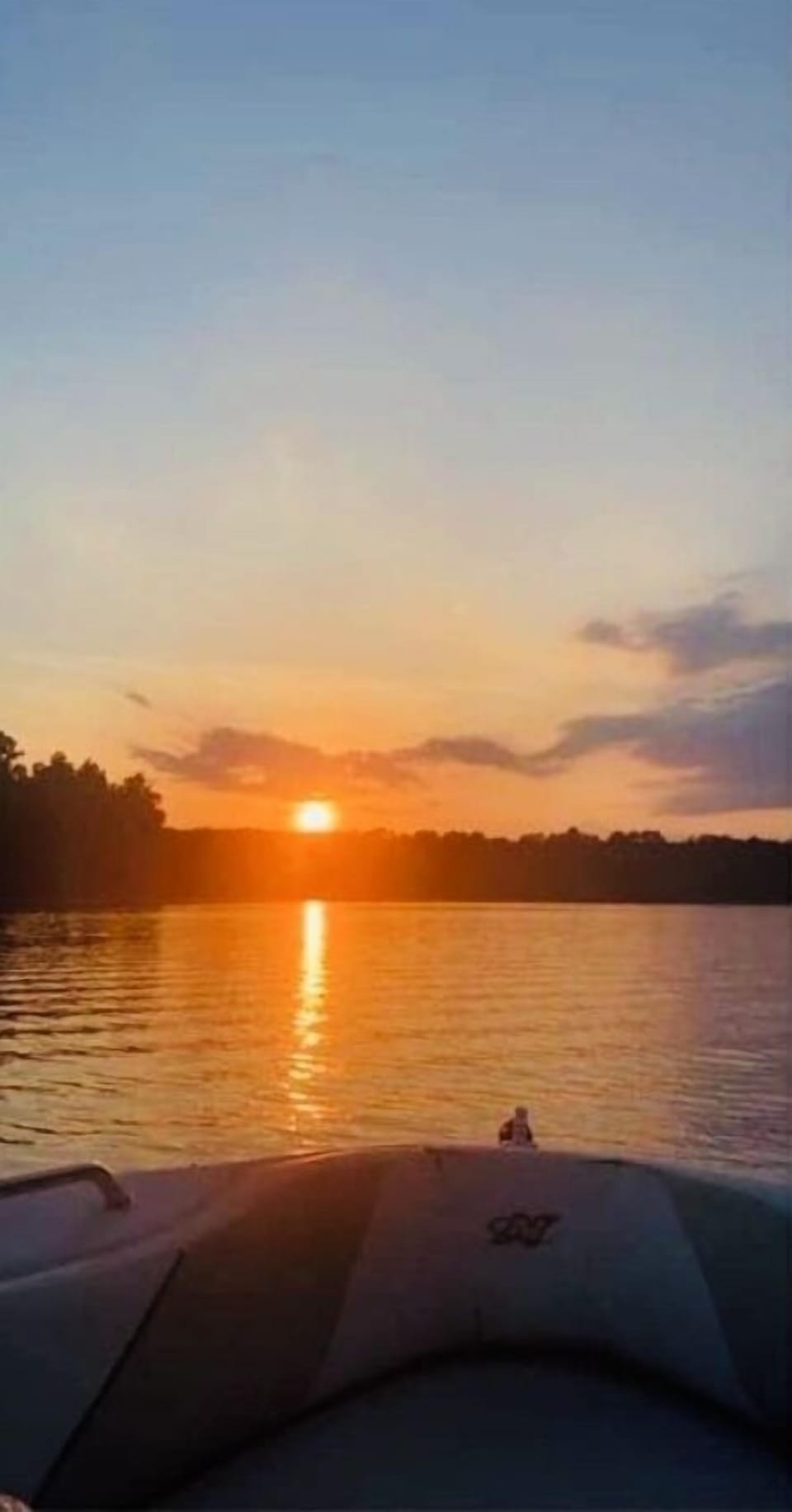 The best sunsets on Lake Sinclair in our cove 
