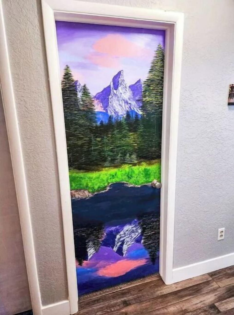 Mountain sunset themed room