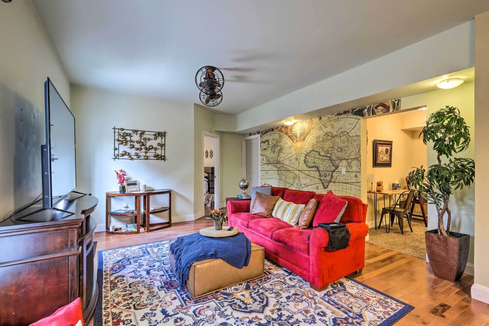 Fayetteville Vacation Rental | 1BR | 1BA | 800 Sq Ft | 1 Step Required