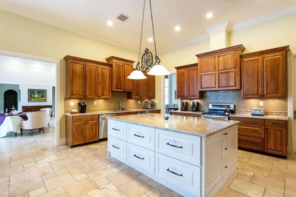 - Cook up a storm in our gourmet kitchen of the home in Naples, Florida
- Enjoy modern convenience with state-of-the-art appliances and plenty of counter space
- Experience custom comfort with thoughtful touches and plenty of storage space