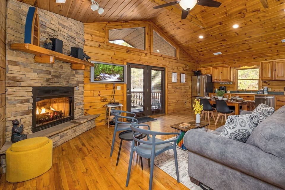 The living room creates an ambiance of relaxation and lets you connect with your loved ones.