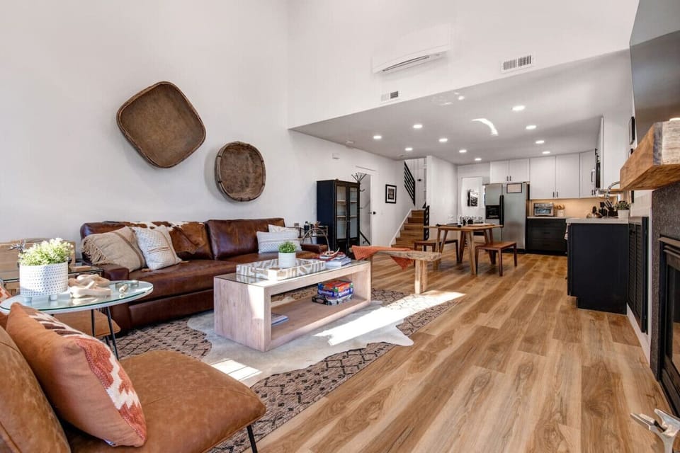 Enjoy the open layout in the living, dining and kitchen