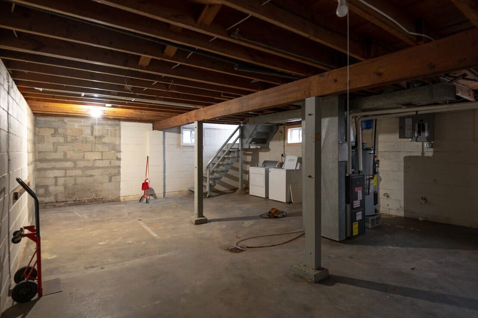 Washer & Dryer in the Basement