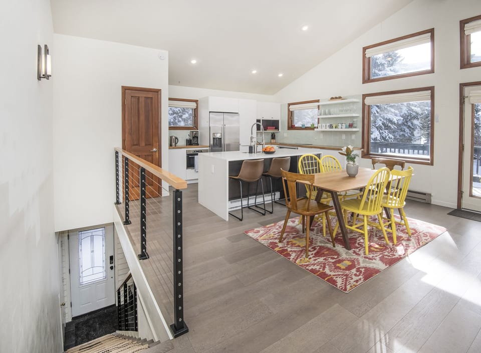 Dining Table and Stairway from the Entry Door (2nd Floor)