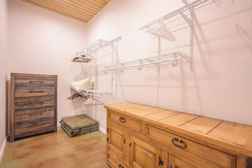 Large master walk-in closet.