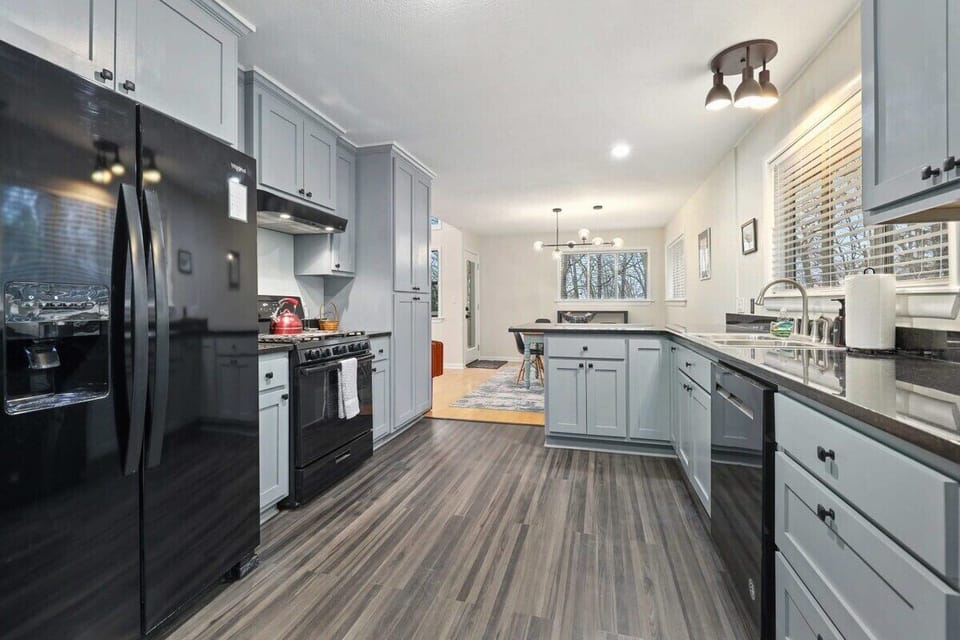 Our kitchen is fully stocked with everything you need to cook your favorite meals.