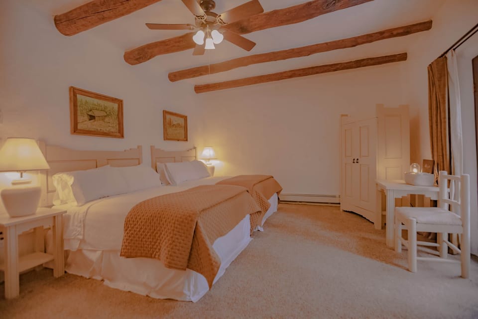 Double room with deck.