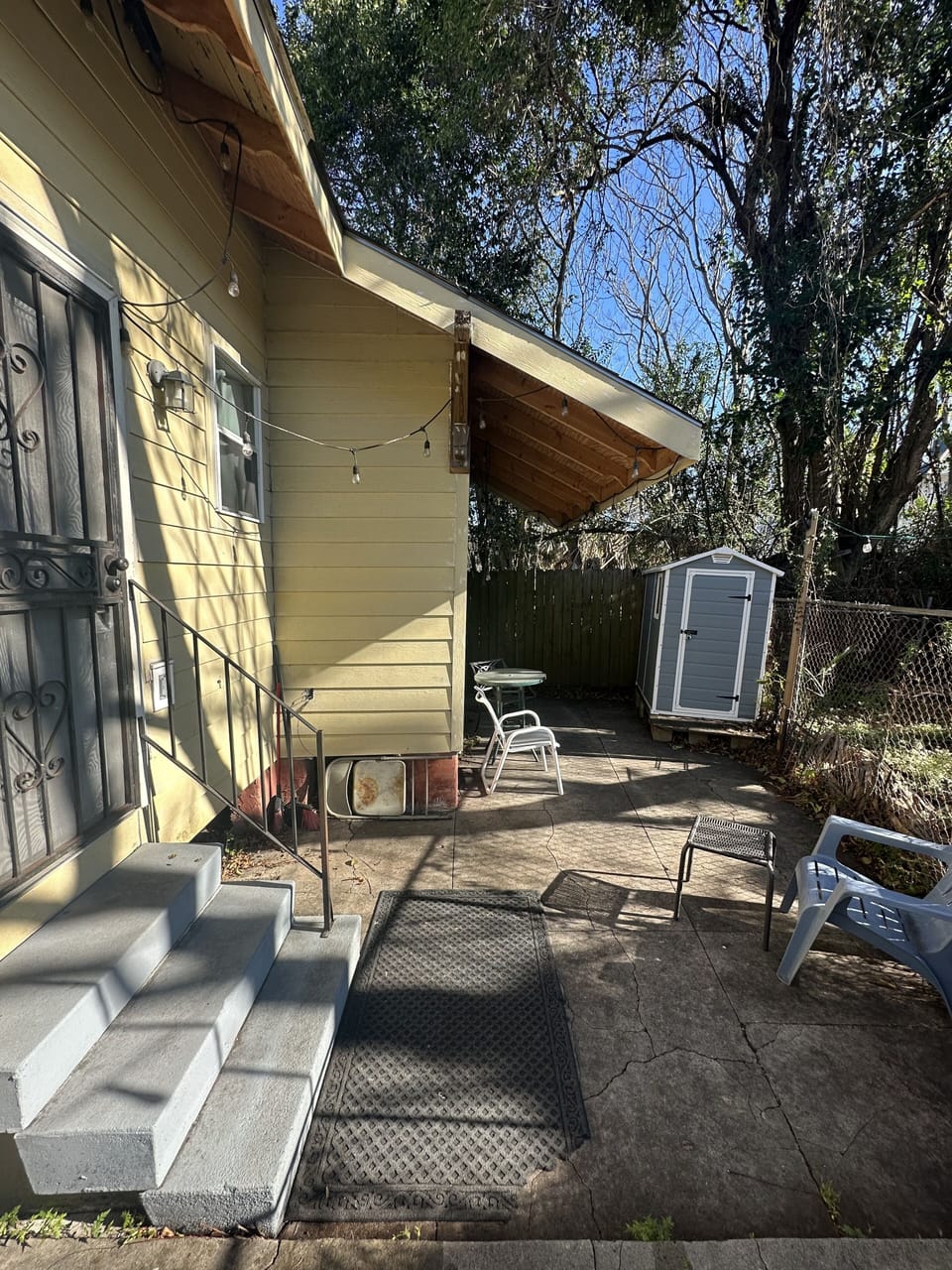 Shared patio 