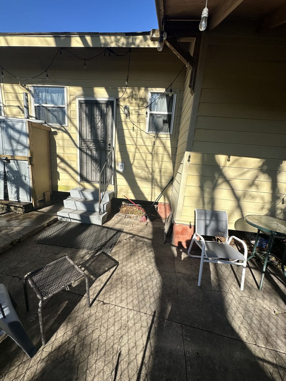 Shared patio 