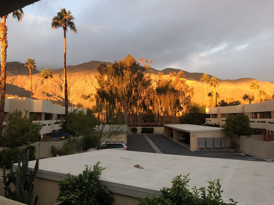 Sunrise view from the west side balcony