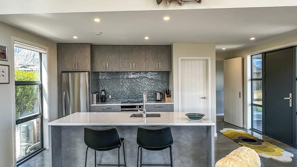 Kitchen with island bar