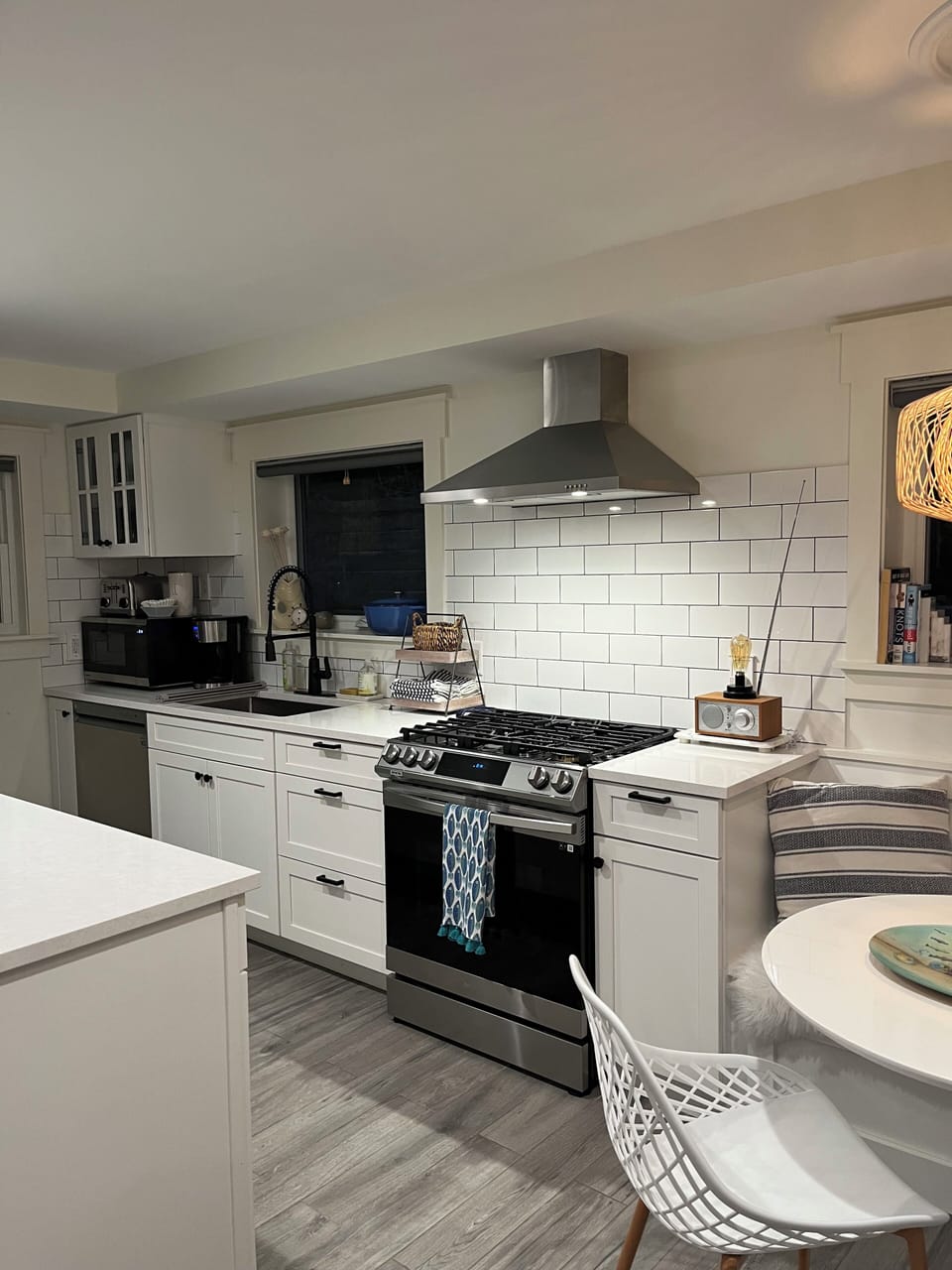 Professional stove, dishwasher and refrigerator