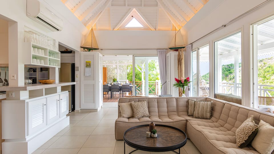 The Living Room is comfortable and spacious with plenty of seating.