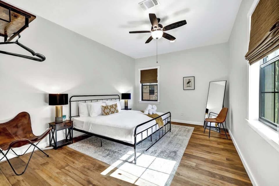 Bedroom three has a king bed.