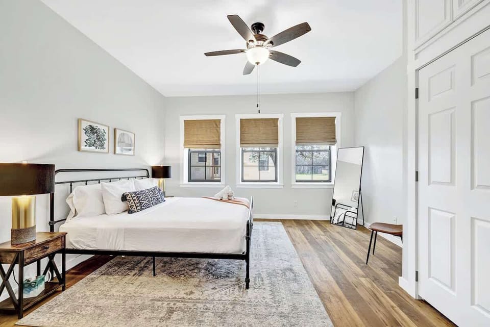 Bright and spacious master bedroom.