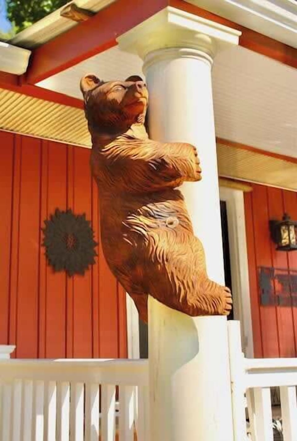 The Bear is happy to share his comfortable “den” with you.