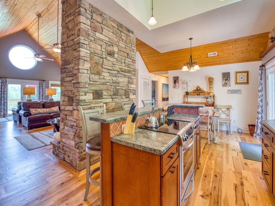 Open-Design Kitchen with Hi-Top Bar