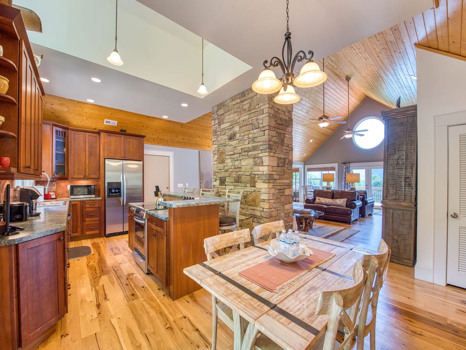 Robustly Stocked Kitchen & Breakfast Table