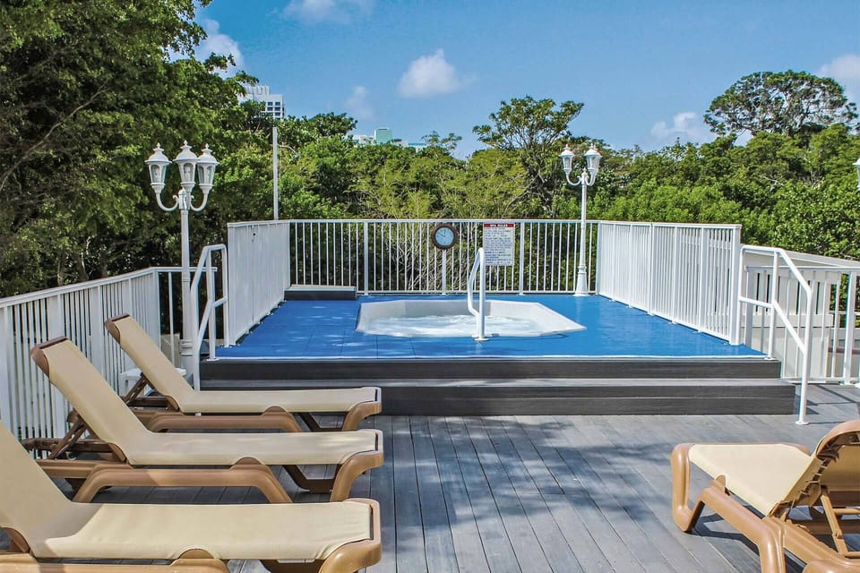 Sundeck and Hot Tub