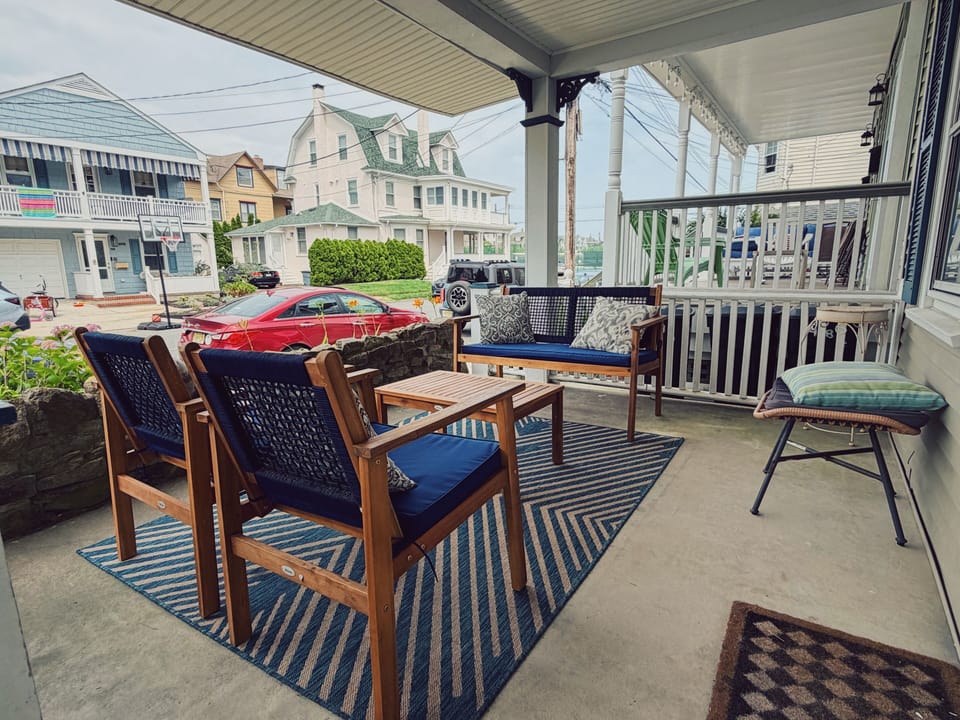 Feel the ocean breeze on our front patio