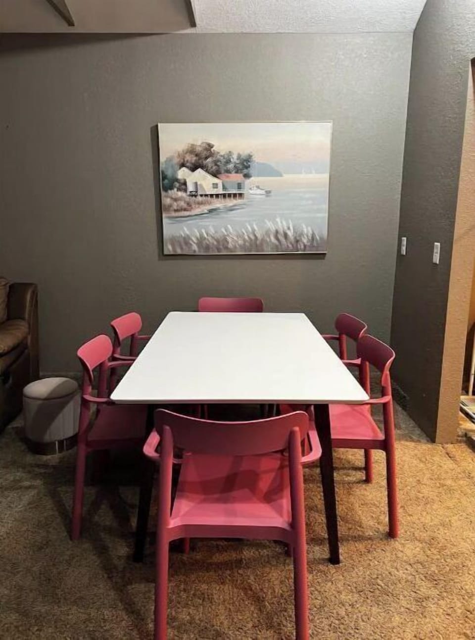 Card/Dining Table in the finished garage area