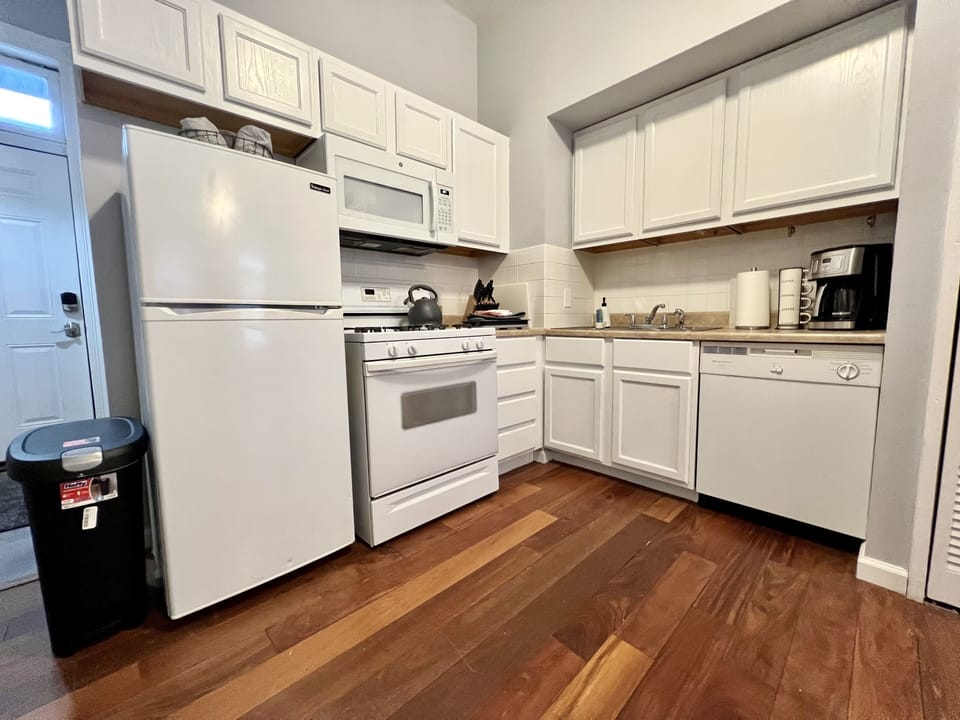 Fully stocked kitchen