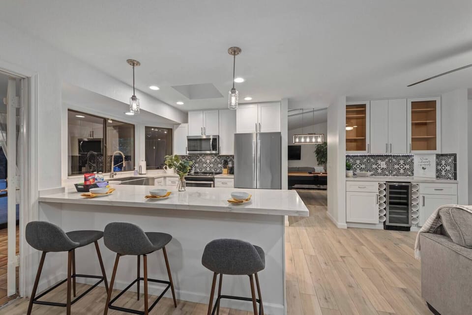 Large open kitchen