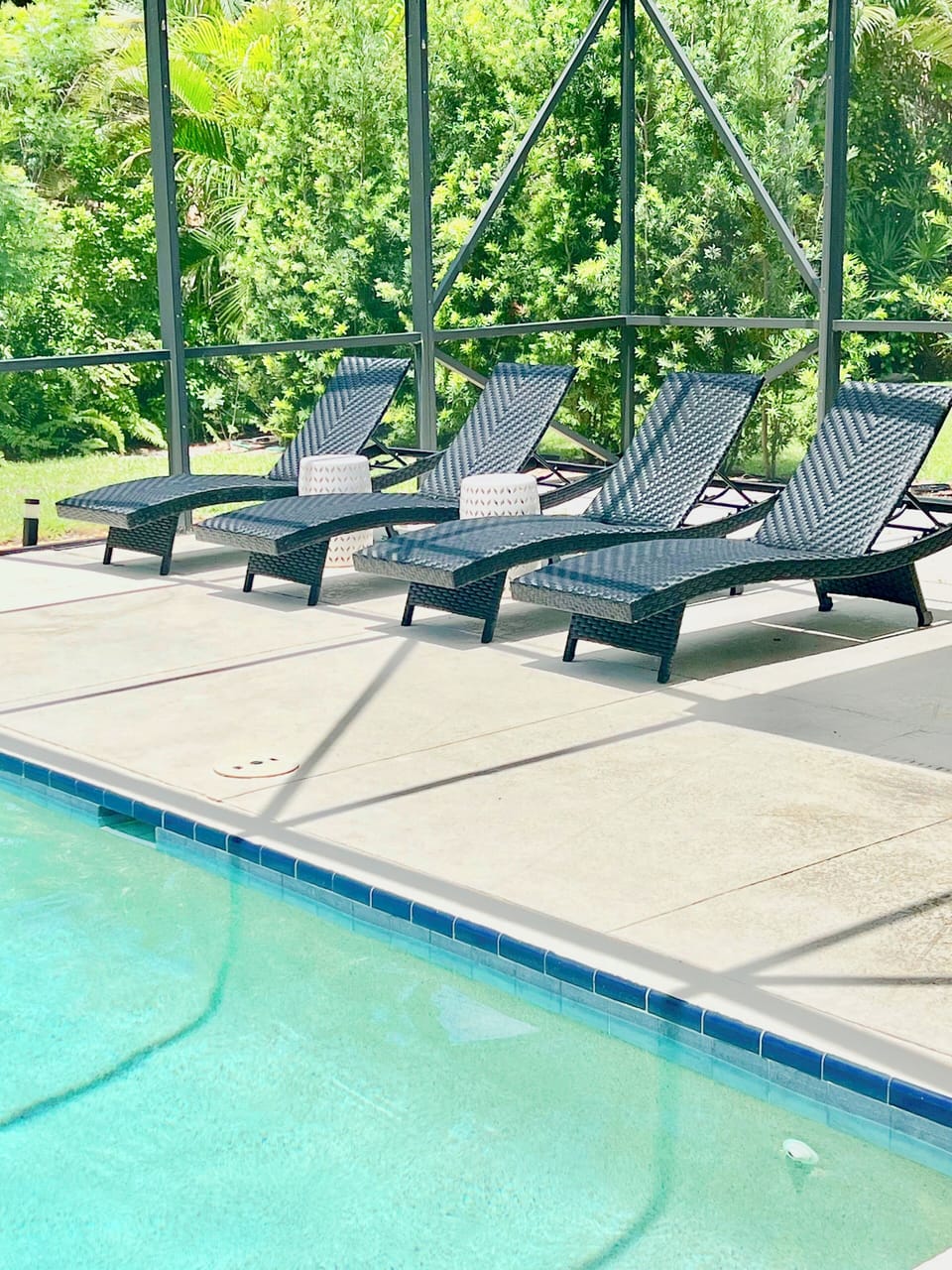 Time to relax at your private pool!