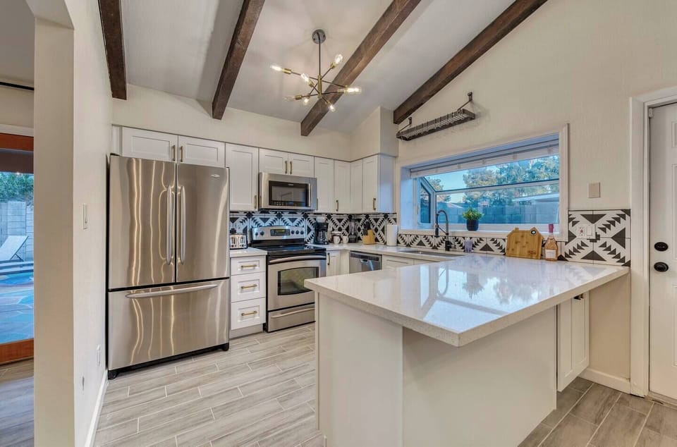 Open & remodeled kitchen