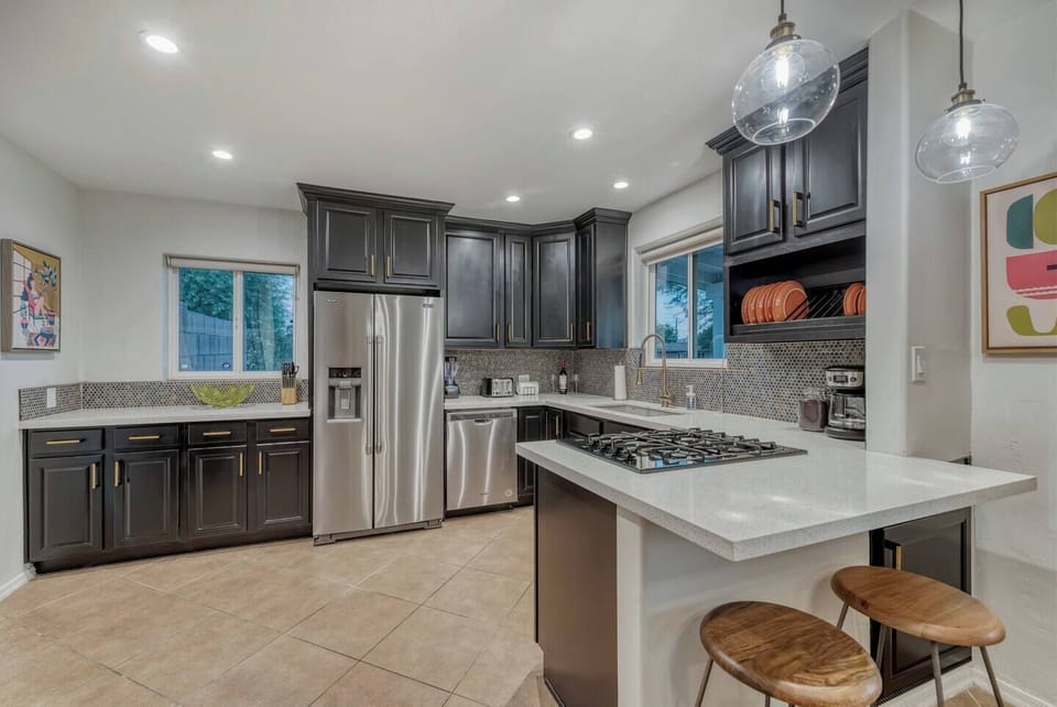 Large open kitchen