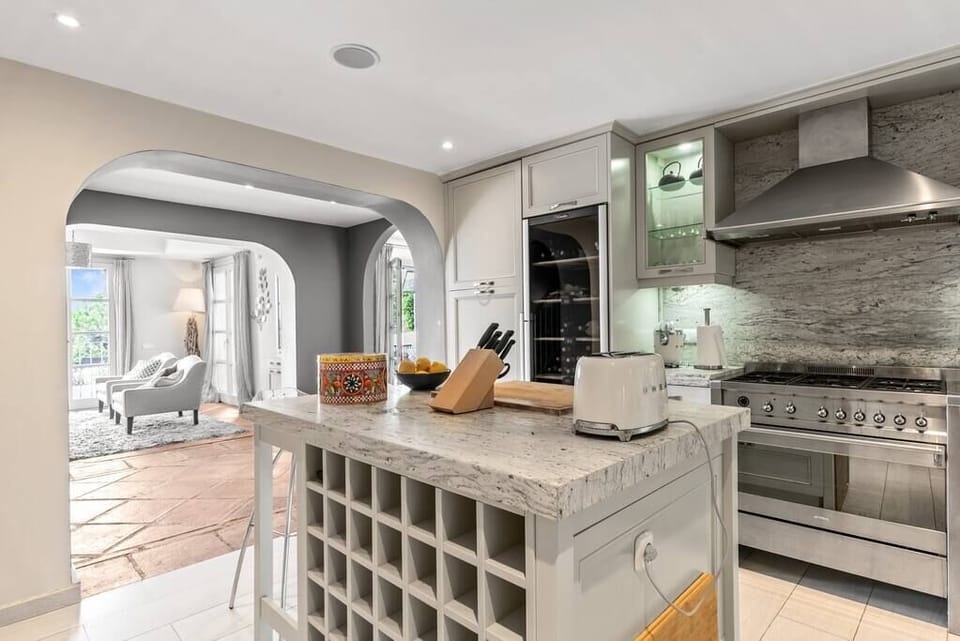 The open fully equipped kitchen.