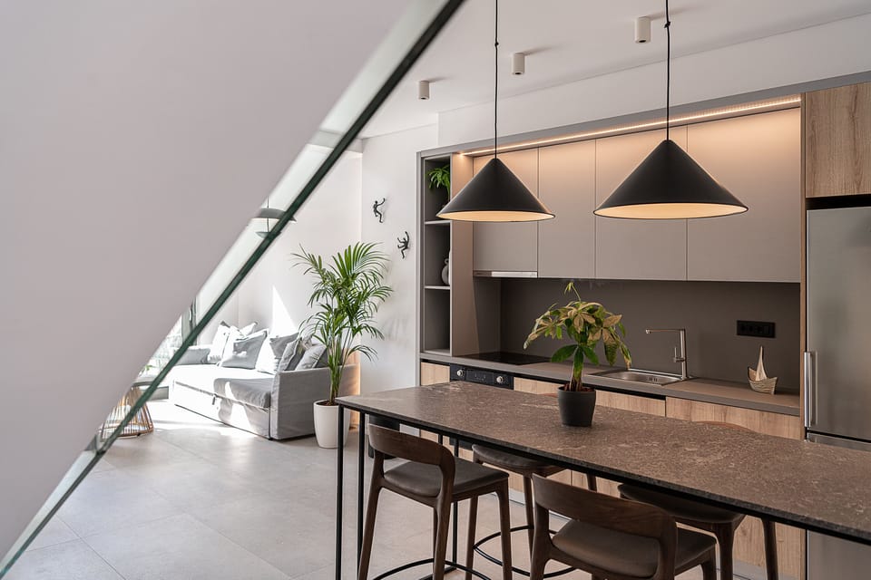 The kitchen offers all essential appliances for a self-catered holiday