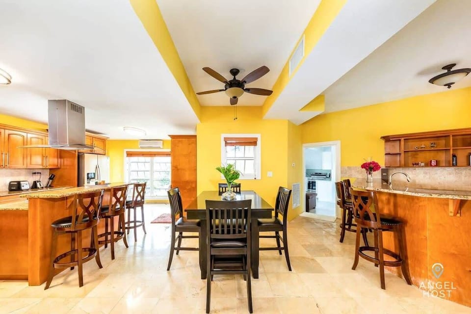 Bright dining space perfect for family meals and gatherings.