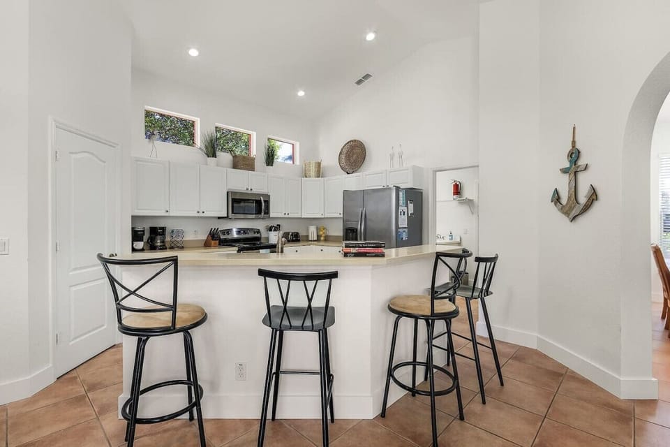 Chat up the chef in this open kitchen