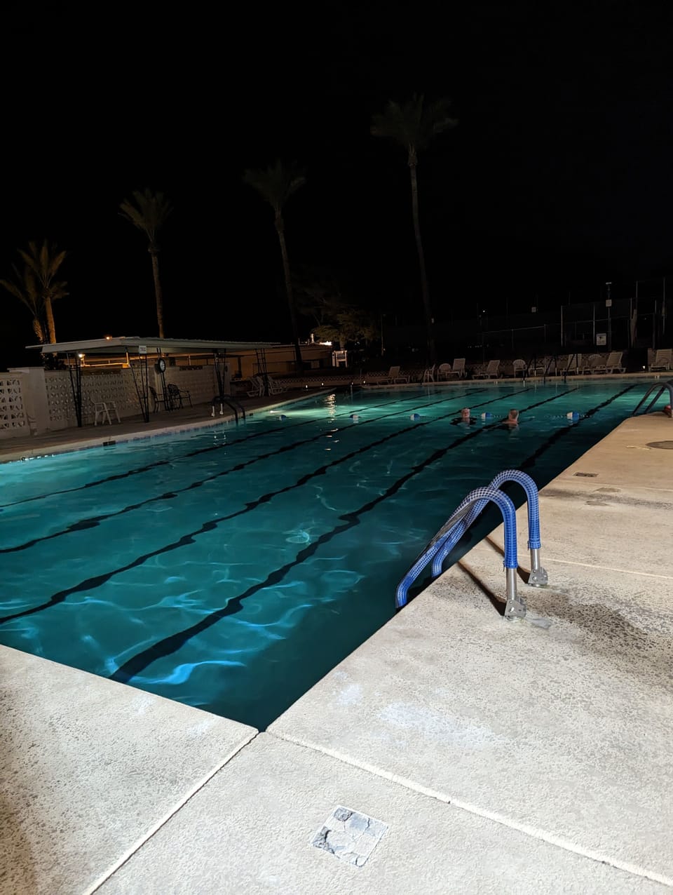 Heated saltwater pool located at the community center. Guests can use 3 pools.