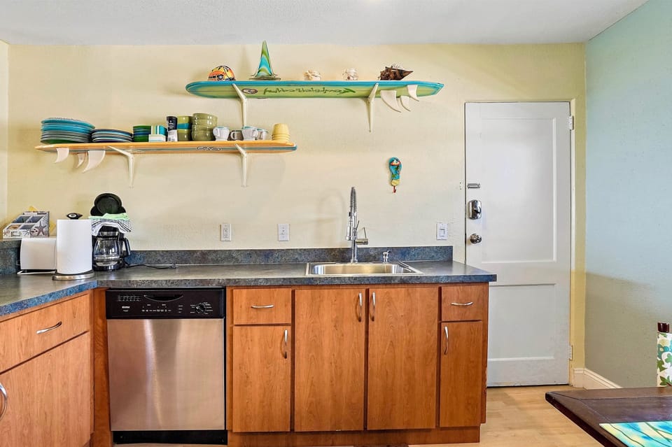 Surfboards on the walls! How FUN!