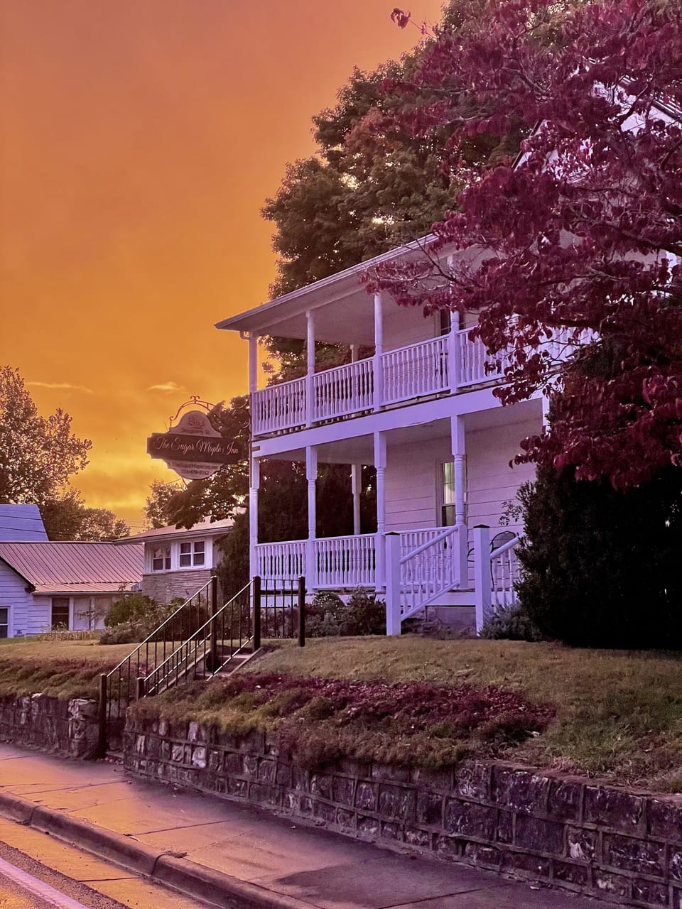 Enjoy your coffee on the wrap around porches on both floors.