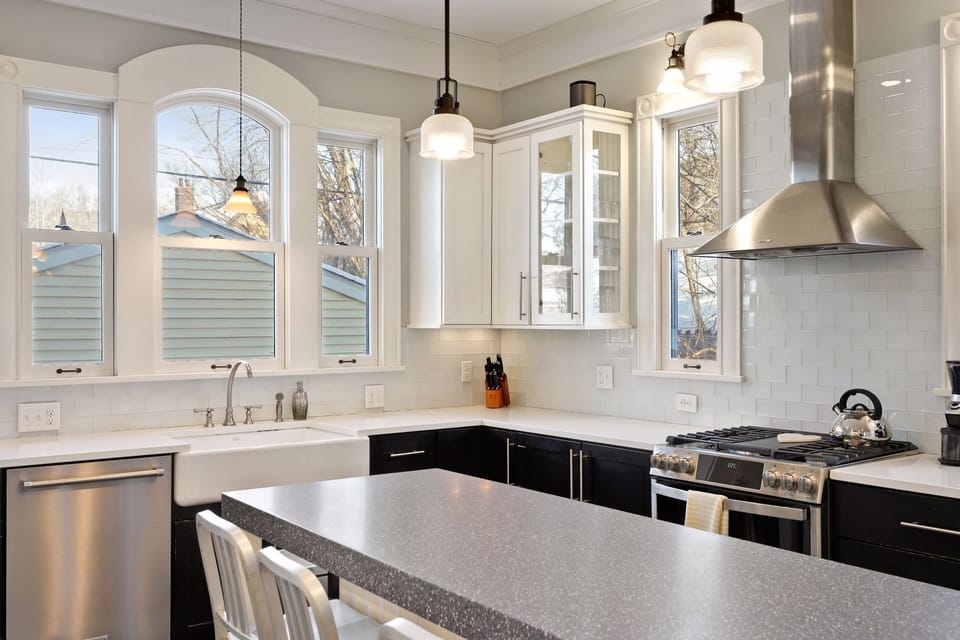 large farmhouse sink