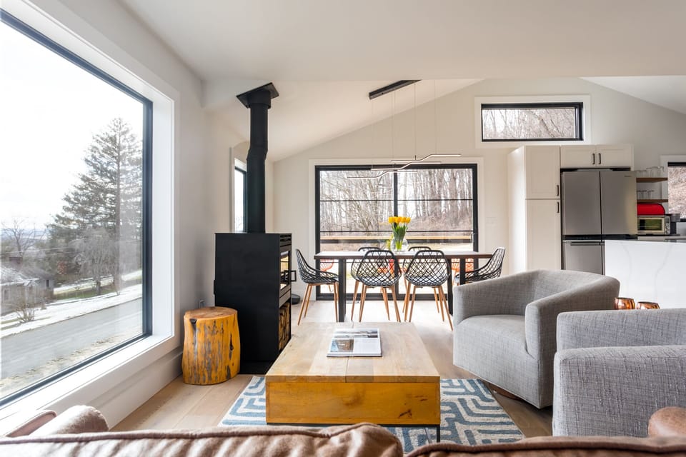 Open concept living/dining area.  Light, bright and airy.  
