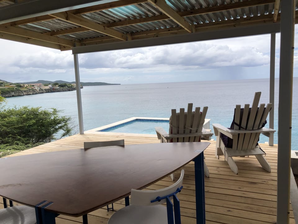 Your covered deck faces west for amazing sunsets.