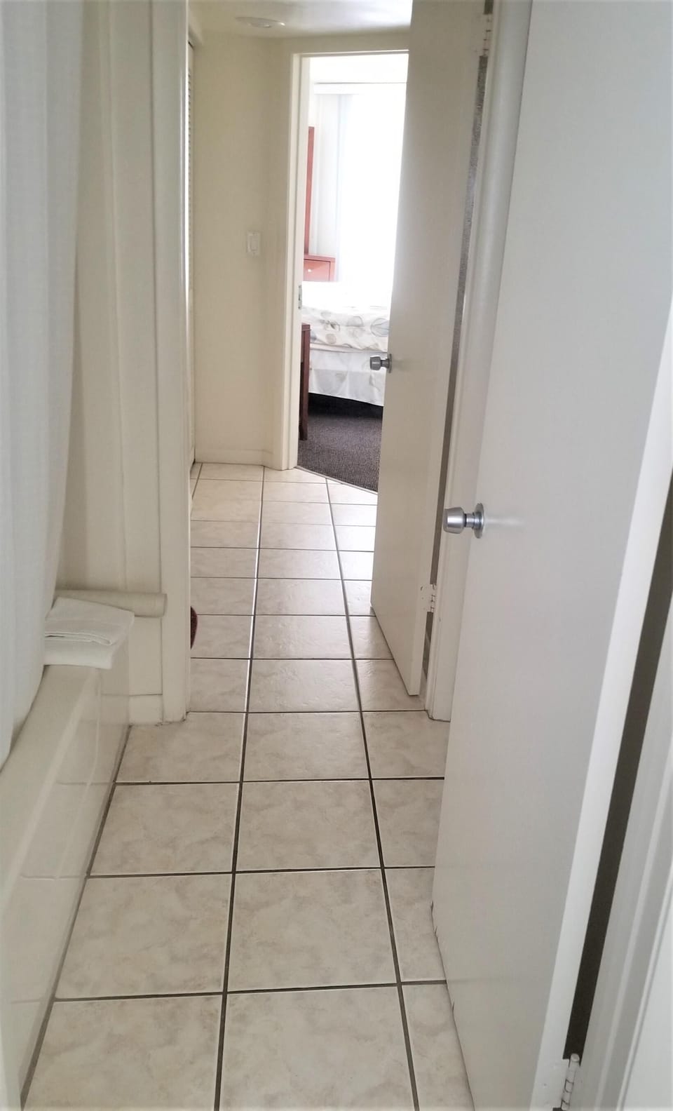 Hallway thru bathrooms