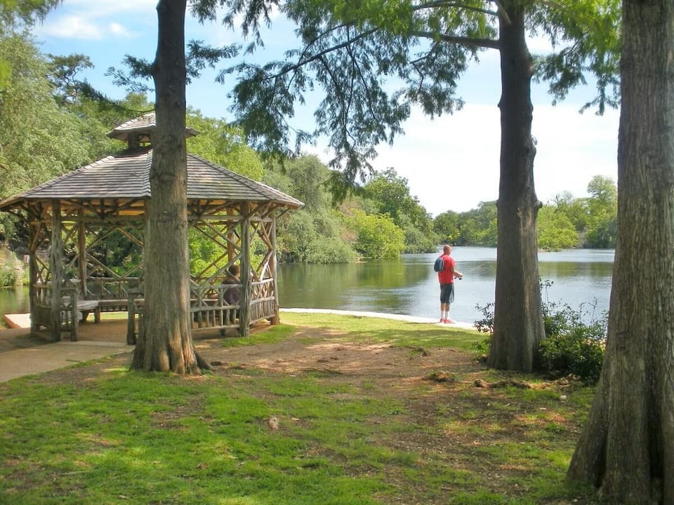 Beautiful Landa Park - ride the train, paddleboat, fish, playgrounds, and more!