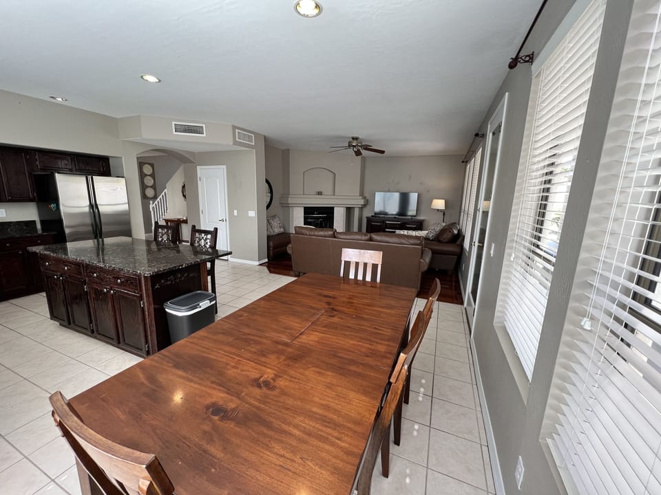 Kitchen into Family Room