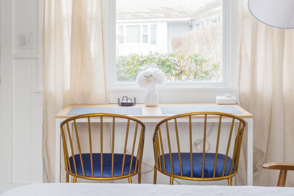 Designated dining area perfect for enjoying a meal or working from your laptop!