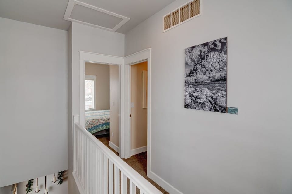 hallway into the master bedroom