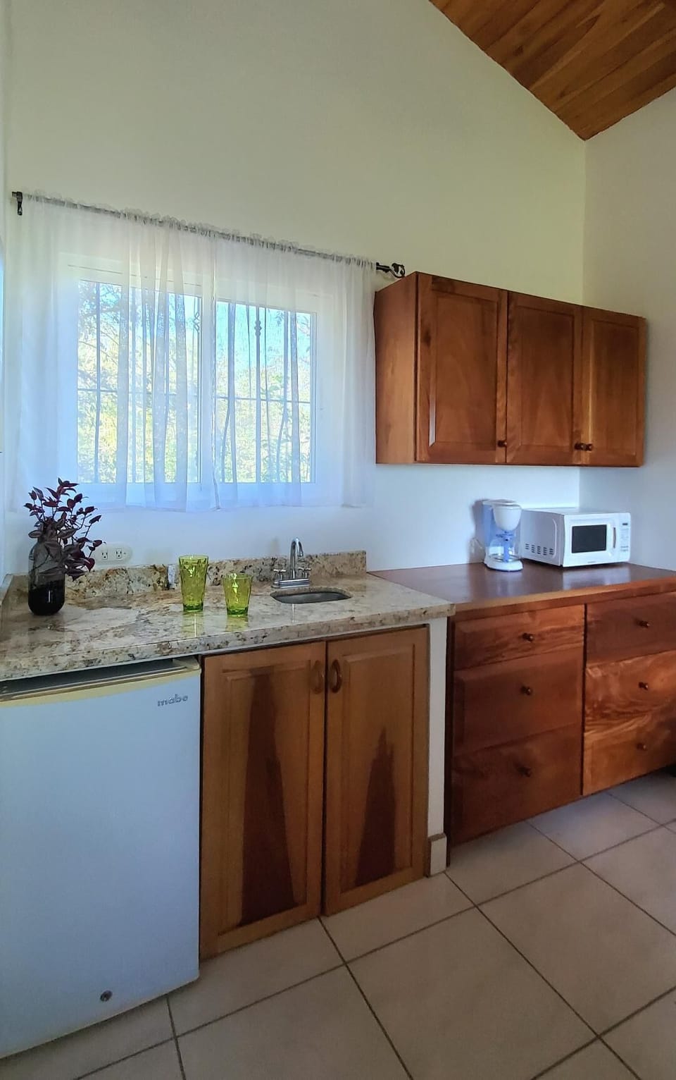 Bedroom 1 kitchenette
~ mini fridge, microwave, bar sink, coffee maker, dishes