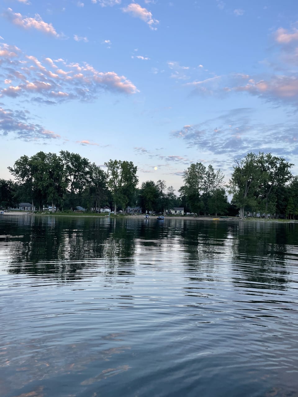 View from on the water