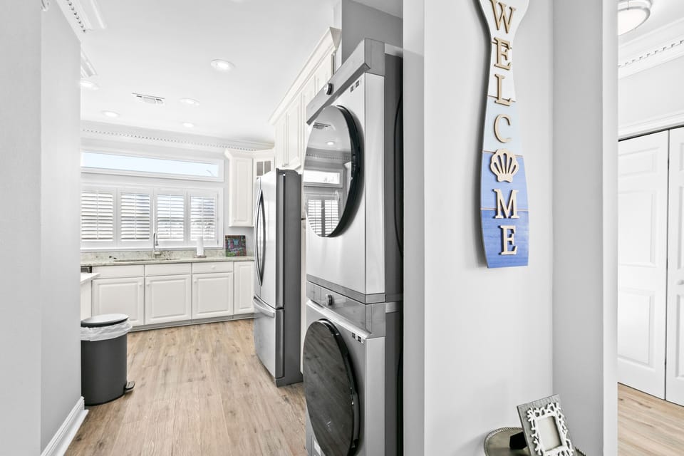Kitchen , Laundry , smart stackable washer and Dryer 
